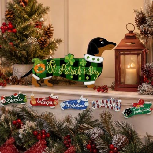 Interchangeable Wood Animal Decor Magnetic Holiday Figurine (Y) - Image 5