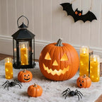 Raycare 9 Pcs Flameless Battery Operated Pillar Candles with Remote Timer - Image 3