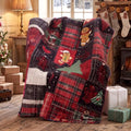50''x66'' Christmas Gingerbread Man Quilted Throw Blanket by Unknown