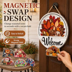16 Piece Interchangeable Magnetic Welcome Sign for Front Door，1 Set - Image 4