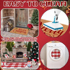 Moucuny 2 Christmas Outdoor Mat, Non Slip - Image 6