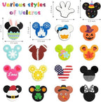 SUPYFD Cute Mouse Interchangeable Seasonal Welcome Door Sign for Front Door Decor, Wall Pedimentsr, Housewarming Gift - Image 3