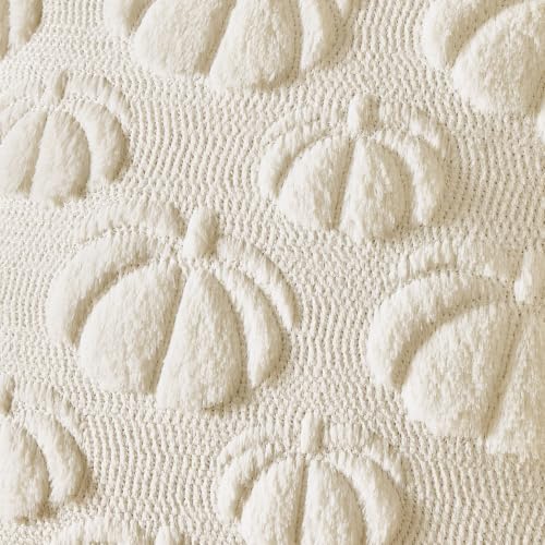 MIULEE Fall Pumpkin Throw Pillow Covers Cream White 20x20 Set of 2 - Image 2