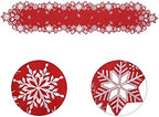 Simhomsen Embroidered Snowflakes Table Runners for Christmas Holiday and Winter 14×108 inches - Image 4