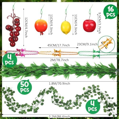 Thiccywoov 102 Pcs Happy Sukkot Party Decor Set, Hanging Ornaments - Image 2