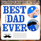 Ganeen Plastic Father's Day Decorations Gift LED Best Dad Ever Sign - Image 2