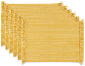 DII Variegated Tabletop Collection, Placemat Set3x19, Apricot, 6 Piece by DII