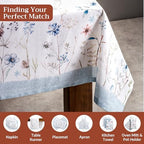 Maison d' Hermine Table Cloth Rectangle Table Reusable 100% Cotton 60"x108" - Image 4
