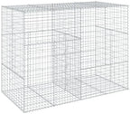 vidaXL Gabion Basket with Cover 78.7"x39.4"x59.1" Galvanized Iron - Image 7