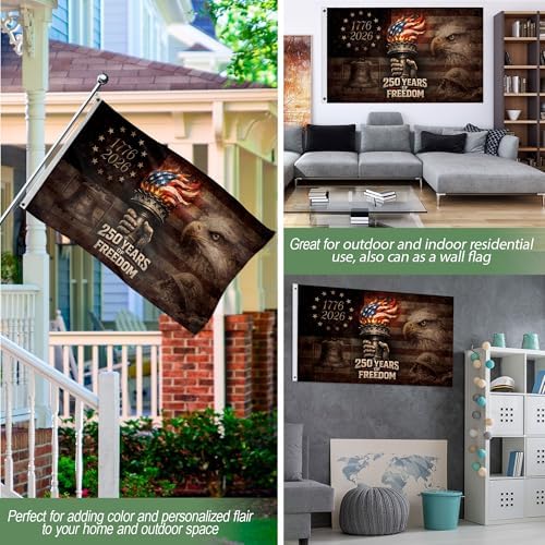 250 Anniversary USA Flag, Two-sided Design 4x6 Ft, 250th Anniversary Flag 2 - Image 4