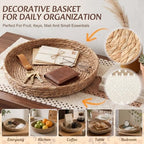6 Set Boho Kitchen Dining Decoration for Table Placemat, Khaki - Image 2