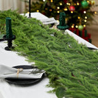 2Pcs 6FT Artificial Norfolk Pine Garland, Real Touch Christmas Garlands - Image 5