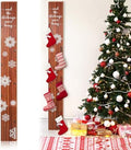 Cinnvoice Rustic 70 Inch Stocking Holder, 6 Hooks Freestanding Wood by QinYee