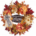 Fall Wreaths for Front Door Decor Artificial Flower, 20" Chrysanthemum by Culudea