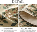 ISAENNE Designer Vintage Linen Table Runner,87"x12"-Brune - Image 5