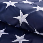 Large American Flag 12x18 FT, US Flag USA High Wind with Embroidered Stars, Sewn Stripes, Brass Grommets, Durable Outdoor Outside - Image 2