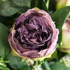 FiveSeasonStuff Vintage Purple Peonies – Realistic Artificial Silk Flowers with Dry-Look Petals, 6 Stems for Rustic Home & Wedding Floral Arrangements - Image 2
