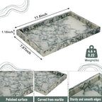 Marble Bathroom Tray,Pure Natural Vanity Tray - Image 3