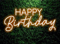Happy Birthday LED Neon Signs Transparent Acrylic Lights Decor for Wedding Birthday Party Wall Home Bedroom Room Art Decoration with USB Light Modulator 5V by Unknown