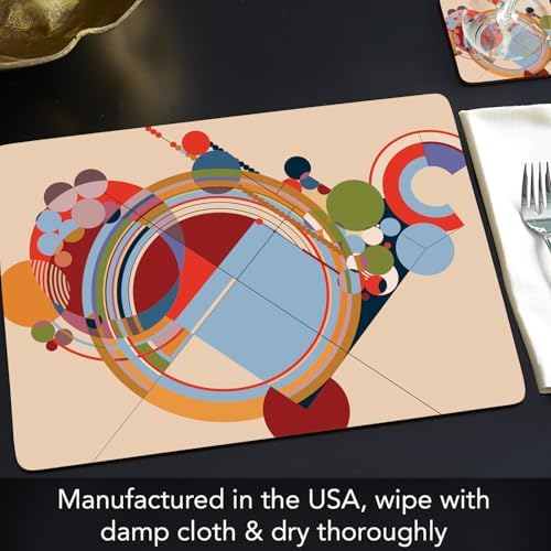 CounterArt Carpet Designs by FLW Boxed Set of 4 Hardboard Placemats - Image 5