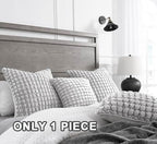 Pillow Cover 26x26 1 Piece Velvet Large Euro Sham Decorative Farmhouse Cushion Covers Soft Bubble Texture for Couch Sofa Bedroom Living Room,Gray - Image 6