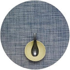 Chilewich Basketweave Placemats, Woven Round Placemats Set of 4 by Chilewich