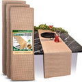 Burlap Table Runners (Pack of 6) – 14”x 108” - No-Fray Finished Edge Premium Quality Natural Table Runner – No Odor, Eco-Friendly Burlap Runner, Perfect for Rustic Table Decor and Other DIY Crafts by Fibeusion