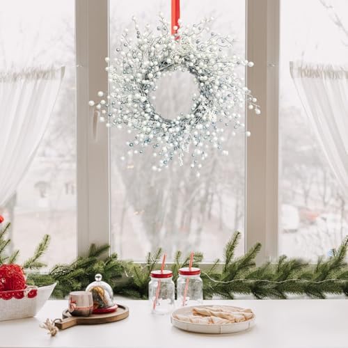 Winter Front Door Wreath 24 Inch Winter Berry - Image 7