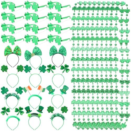 Crowye 36 Pcs St. Patricks Day Party Favors Bulk Sets, Multi by Crowye