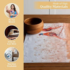 Maison d' Hermine Placemats Set of 4 Reusable 100% Cotton (13"x19") - Image 3