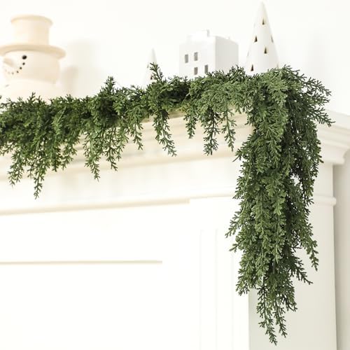 Jutom 1 Pcs 6 ft Artificial Cedar Garland for Christmas - Image 5