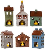 Mark Feldstein Village Houses & Church LED Tea Light Figurines, 12 Pc - Image 4