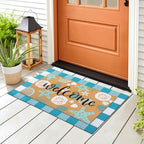 Tinideya 2 Pcs Summer Coastal Door Mat Beach for Front Porch Decor - Image 4