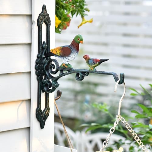 Sungmor Heavy Duty Cast Iron Hanging Plant Bracket - 2 Pack 10 Inches - Image 2