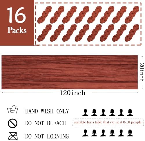16 Pack Terracotta Cheesecloth Table Runner 20 x 120 inch Gauze Table Runners 10 FT Long,Semi Sheer Cheese Cloth Fabric Table Runner Bulk for Wedding,Party,Baby Shower,Bridal Shower Decoration - Image 2