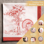 Maison d' Hermine Cloth Napkins Set of 4 Reusable 100% Cotton (20" x 20") - Image 5