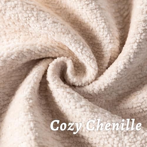 Decorative Throw Pillow Covers 20x20 Chenille Boho Pillowcase - Image 2
