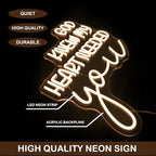 Horseneon God Knew My Heart Needed You Neon Sign Romantic Love Neon Light - Image 4