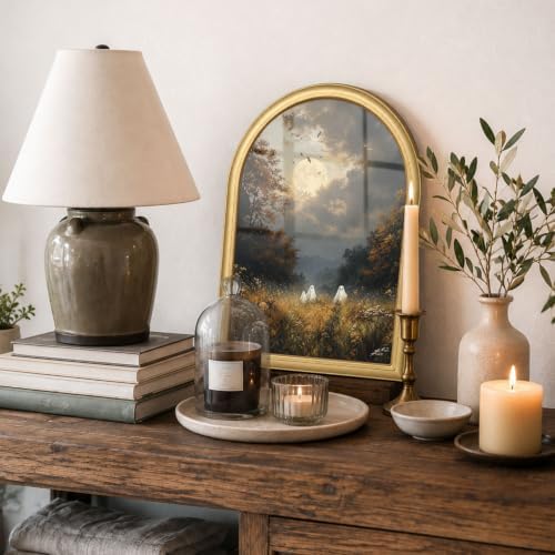 Wheatwin Halloween Wall Decor, Vintage Ghosts Arched Framed Wall Decor - Image 6