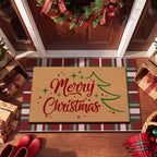 Tinideya 2 Pcs Merry Christmas Layered Doormat Set - Image 4