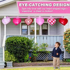 14.7FT Long Valentine's Day Inflatables Hanging Flashing Pink Hearts Decorations Built-in LED Lighted Blow Up Decoration Home Yard Outdoor Indoor Garden Lawn Decor - Image 4