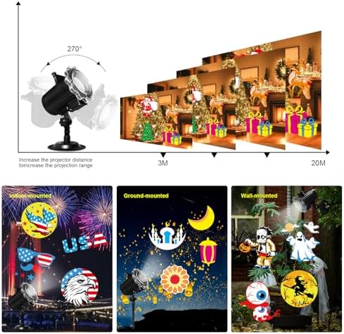 Halloween Christmas Projector Lights Outdoor, Holiday Decorations - Image 5