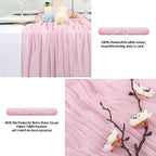 20 Pack Light Pink Cheesecloth Table Runner 120 Inch 10FT Rustic Boho Gauze Cheese Cloth Table Runner for Wedding Party Baby Shower Thanksgiving Christmas Decoration - Image 6