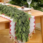 15FT Christmas Artificial Cedar Garland for Mantel - Image 3