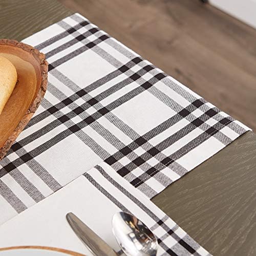 DII Home Sweet Farmhouse Table Top Collection Stylish Décor for Family Dinners, Dinner Parties, Weddings & Everyday Use, Table Runner, 14 x 108, Black Plaid - Image 5