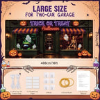 WovWeave 7 x 16 Ft Halloween Garage Door Cover Banner, Trick or Treat - Image 2