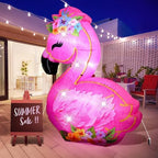 Vihose 5.5 ft Inflatable Flamingo Decoration with LED for Summer Party - Image 5