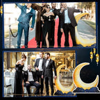 Leinuosen 5 ft Moon Starry Night Movie Night Party Decorations Large Cutou - Image 5