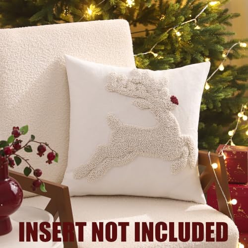 Christmas Deer Throw Pillow Cover 18 x 18 Set of 2 - Image 4