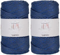 Makromecity Sparkle 2 Skeins of Polypropylene Macrame Cord 3mm x 131 Yards (394 feet) Premium Polyester Macrame Cord for Macrame Art & Crafts for Wall Hangings, Bags, Underplate, Rug by Makromecity